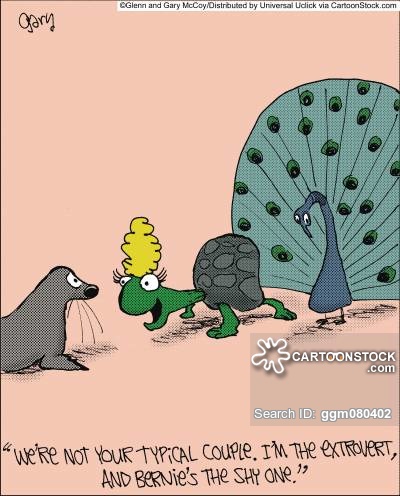 'We're not your typical couple. I'm the extrovert, and Bernie's the shy one.'