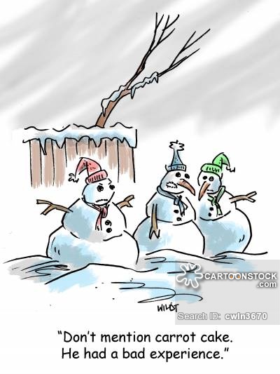 'Don't mention carrot cake. He had a bad experience.'